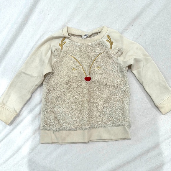 Baby gap size 2 reindeer Christmas sweater - Picture 1 of 1
